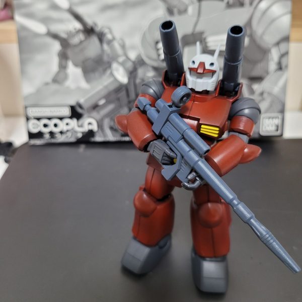 ガンダムベースで購入した真っ黒なガンキャノンこの後は、初のチッピングとウェザリングに挑戦予定 （1枚目）