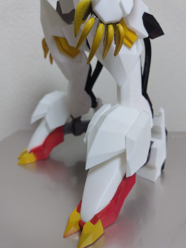 脚部ももちろん大型化この質量で蹴っとばせばどんなMSだろうと一撃でスクラップだぜ!