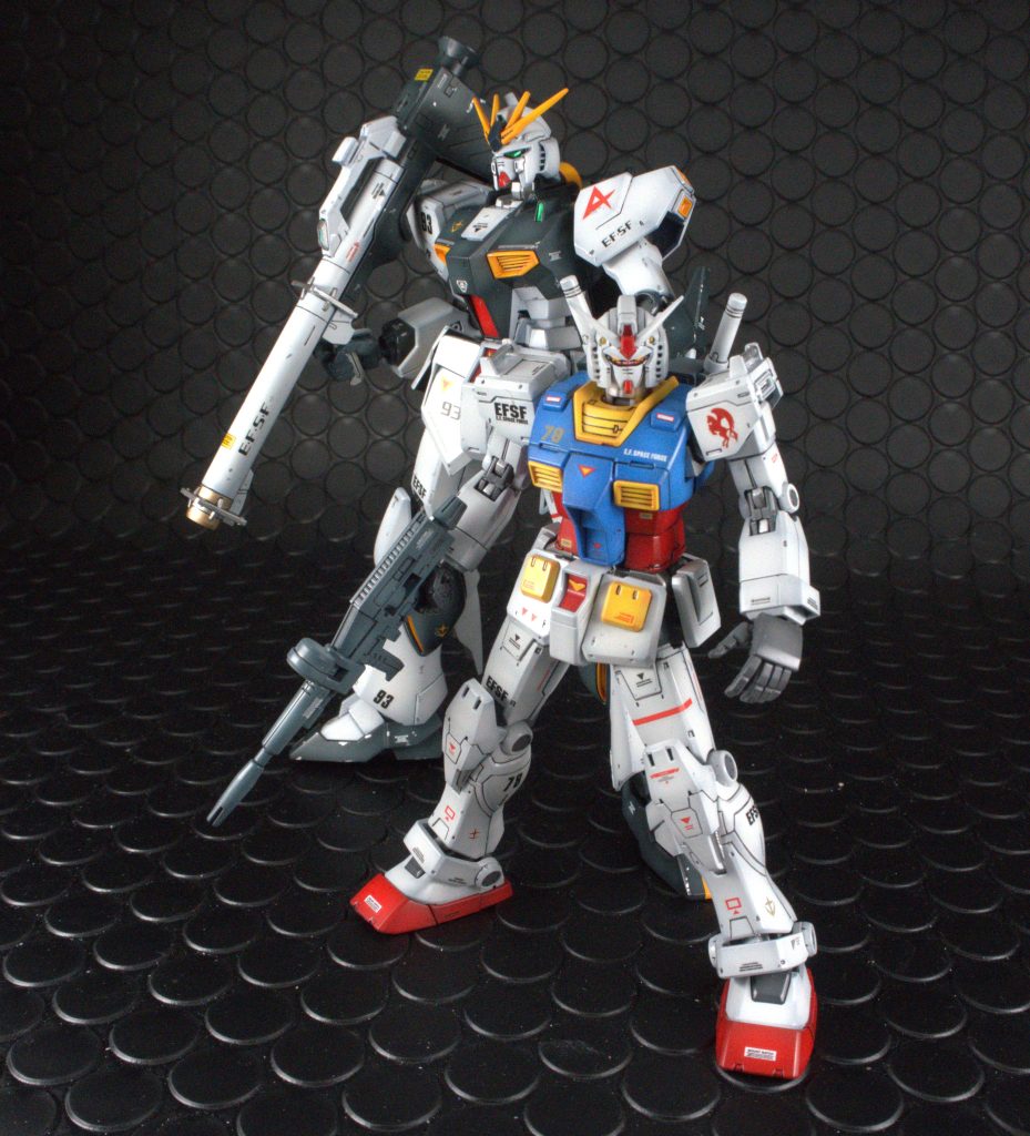 νガンダムとの大きさの違いに驚かされます