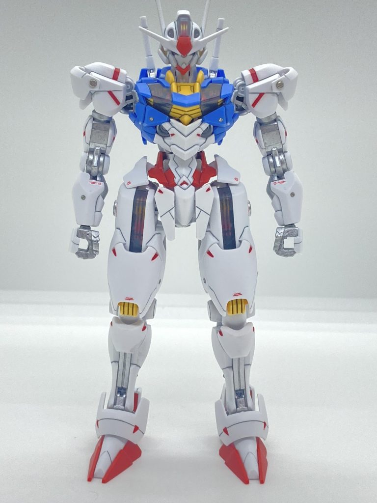 エアリアルは個人的に有機物っぽく見えるため、フレームをシルバーにし、メタルパーツも埋め込み機械感を出してみました風化再現のためクリアパーツはヤスリでぼかし