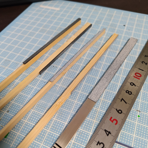 やはりヤスリは手に馴染んだものを。