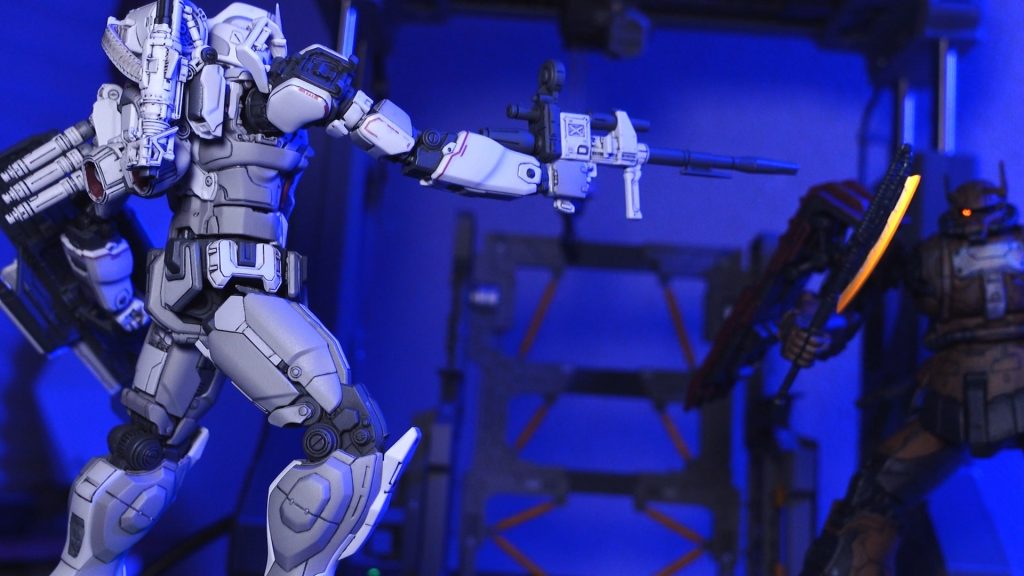 HG-ガンダムEX(RFV)をミニクレーンで組立て–7枚目/制作者：and CRAFT 3D