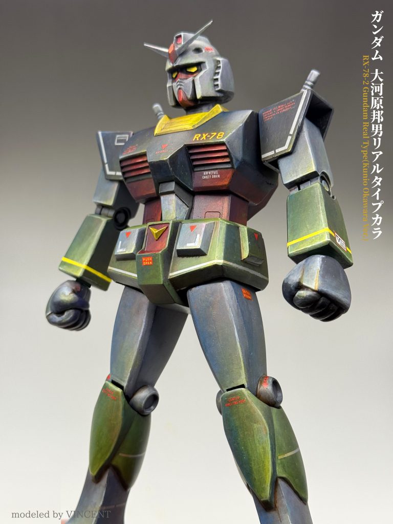 1/100 旧キット   初代ガンダム 大河原邦男カラーマッチング–3枚目/制作者：@VincentYstudio
