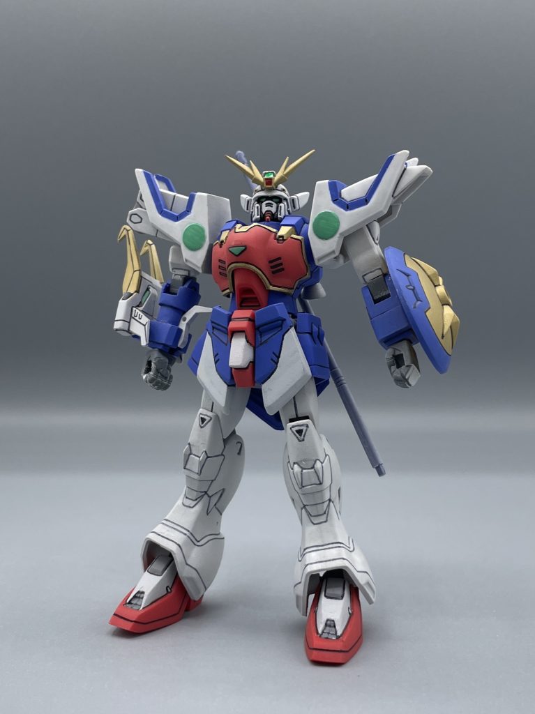 XXXG-01S SHENLONG GUNDAM 筆塗りが魅せるオペレーション・メテオ第4弾は、チャン・ウーフェイの駆るシェンロン・ガンダムです。 正直、W系の旧キットは放送当時に発売されたこともあり、出来栄えにムラがあるのですが・・・このシェンロンは大当たりです! 超カッコいいです。エッジがゆるく崩れがちなフェイスマスクも、劇中によく似ていて非常にカッコいいです。★やや難あり!? Wガンダムも、良ければ見てやって下さい↓(^^;笑https://gumpla.jp/old/2193821