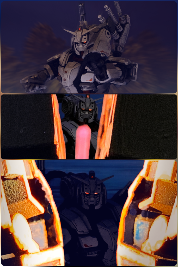 激昂した僚機がヒートホークを振りかざすが、すかさず引き抜かれたビームサーベルに容易く両断される。