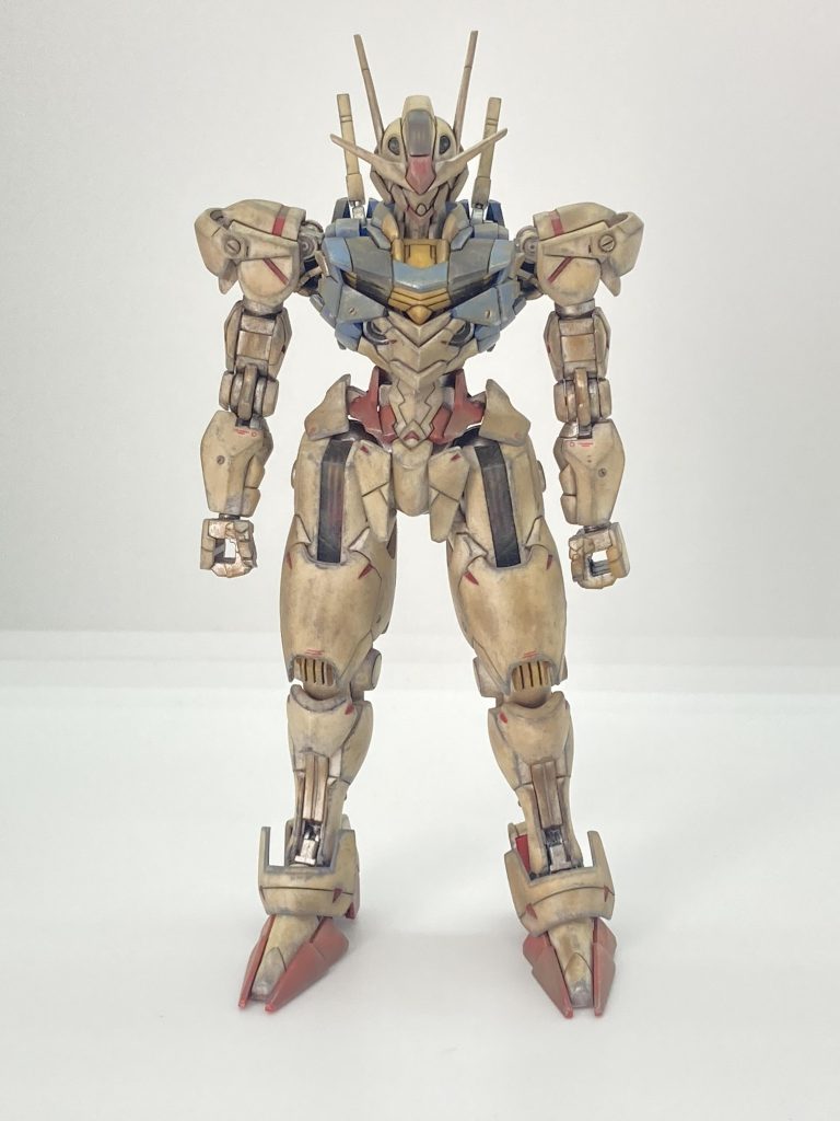 ウェザリングカラー(ブラウン)とひたすらのウェザリングマスター(砂とサビ)チッピングとドライブラシも入れてますが、草やウェザリングマスターで、薄くなりすぎた。
