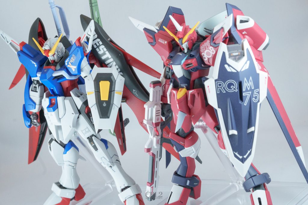 イモータルジャスティスと並べてみました。作った時期が8ヶ月くらい違うと思うのですが、どうでしょ？以前よりより細部までこだわって作れた気がします。