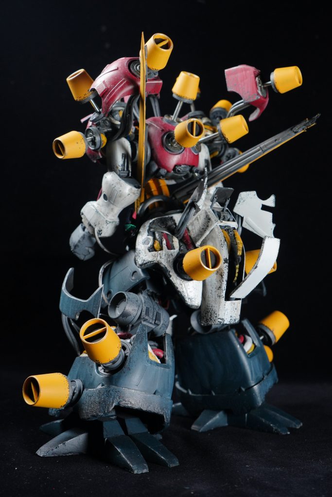 フジツボ部分(黄色の箇所)は一度に色が載らないので苦労しました(・∀・)ニヤニヤ