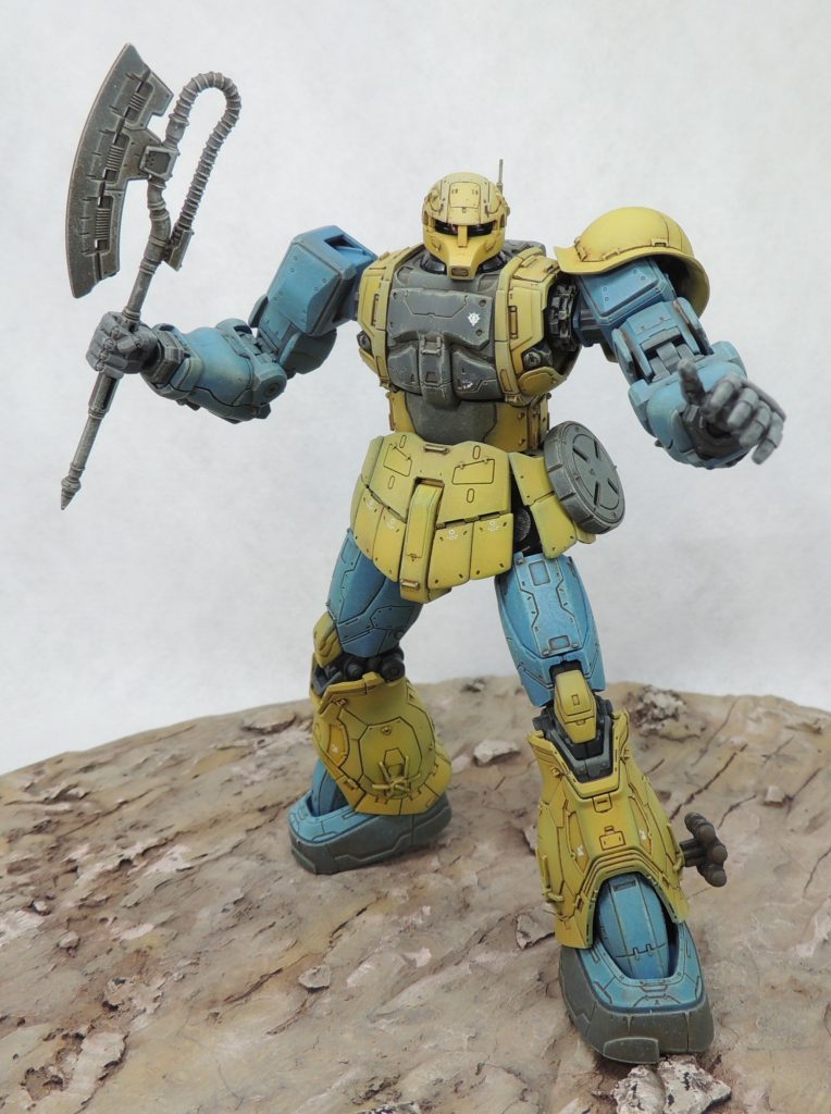 ヒート・ホークを装備した状態。(赤熱化した状態は未製作)