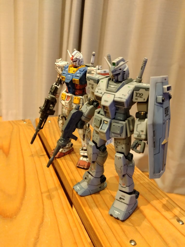 オリジンガンダムとツーショット✨オリジンガンダムが派手に感じます