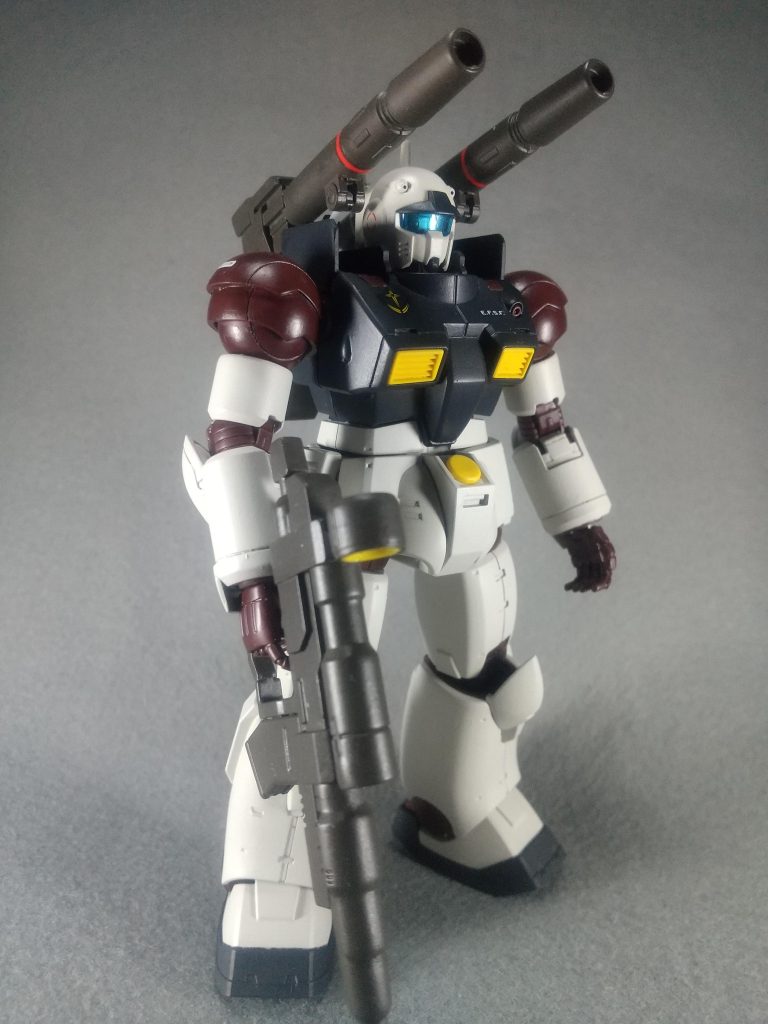 ジム・コマンドのコロニー戦用をイメージして塗装しました。