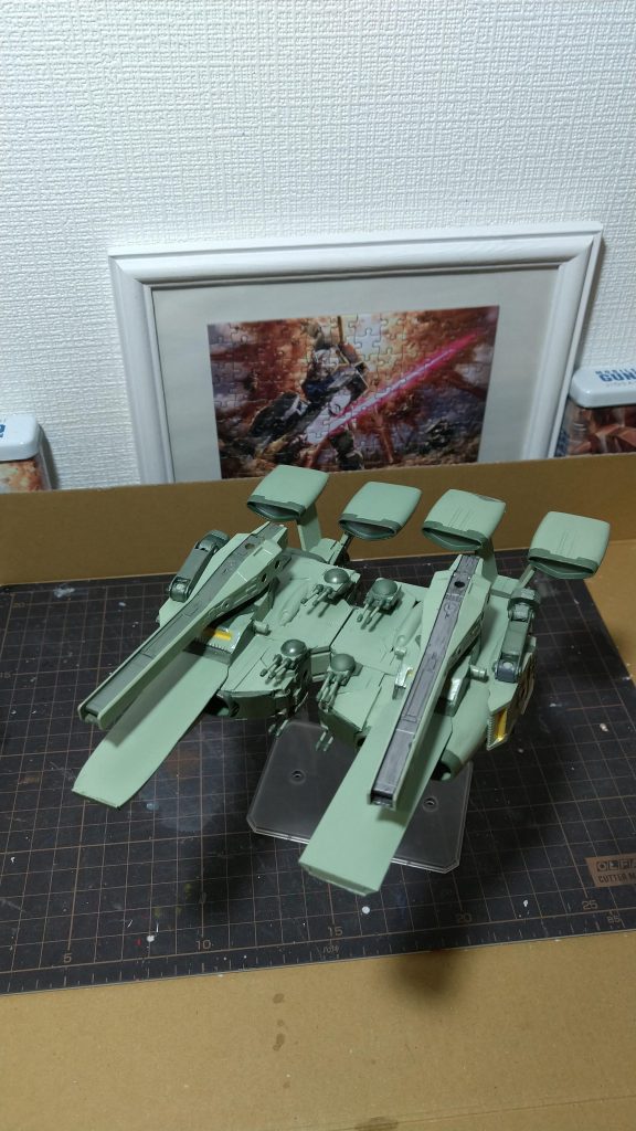 2艦連結合体モード『双胴攻撃艦』プロキオン、ベテルギウスの連結合体仕様。連結合体時は輸送艦パプアみたくなっちゃいました。