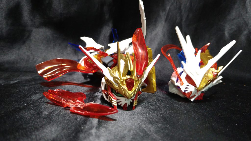 ちなみに、孫堅のおっちゃんのたてがみもらって金髪にしてスーパーサイヤ人風悟空インパルスとかやろうとしてたんですが、うまくいかなくって断念。斉天大聖モードがスーパーサイヤ人っていえばそうなのかもと思いつつ、いや、コレはこういうアレだからと悩んだ結果中止。孫堅が解体されただけの失敗になってしまいました...