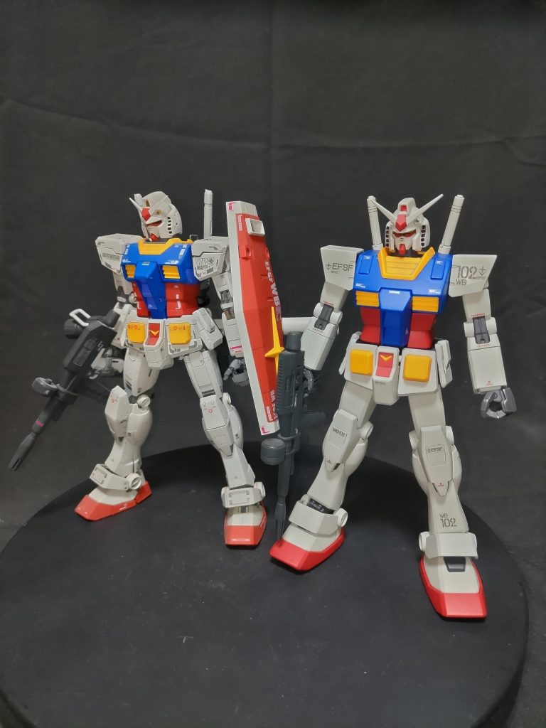 MGガンダムver3.0とツーショット