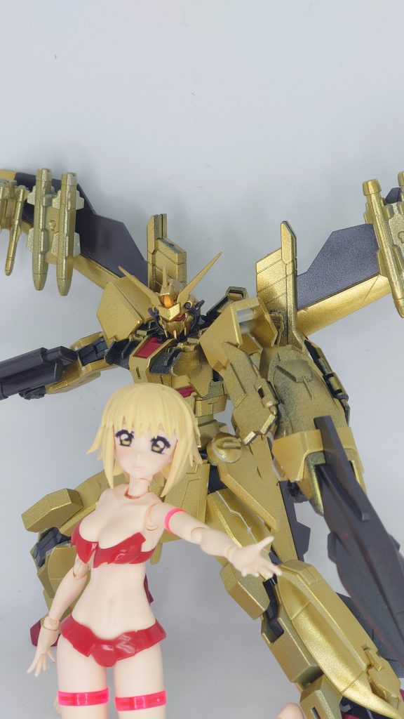 カガリ専用レイメイガンダム（ただのムラサメ改）&妄想カガリ（アスランの）