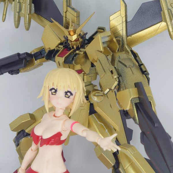 カガリ専用レイメイガンダム（ただのムラサメ改）&妄想カガリ（アスランの）