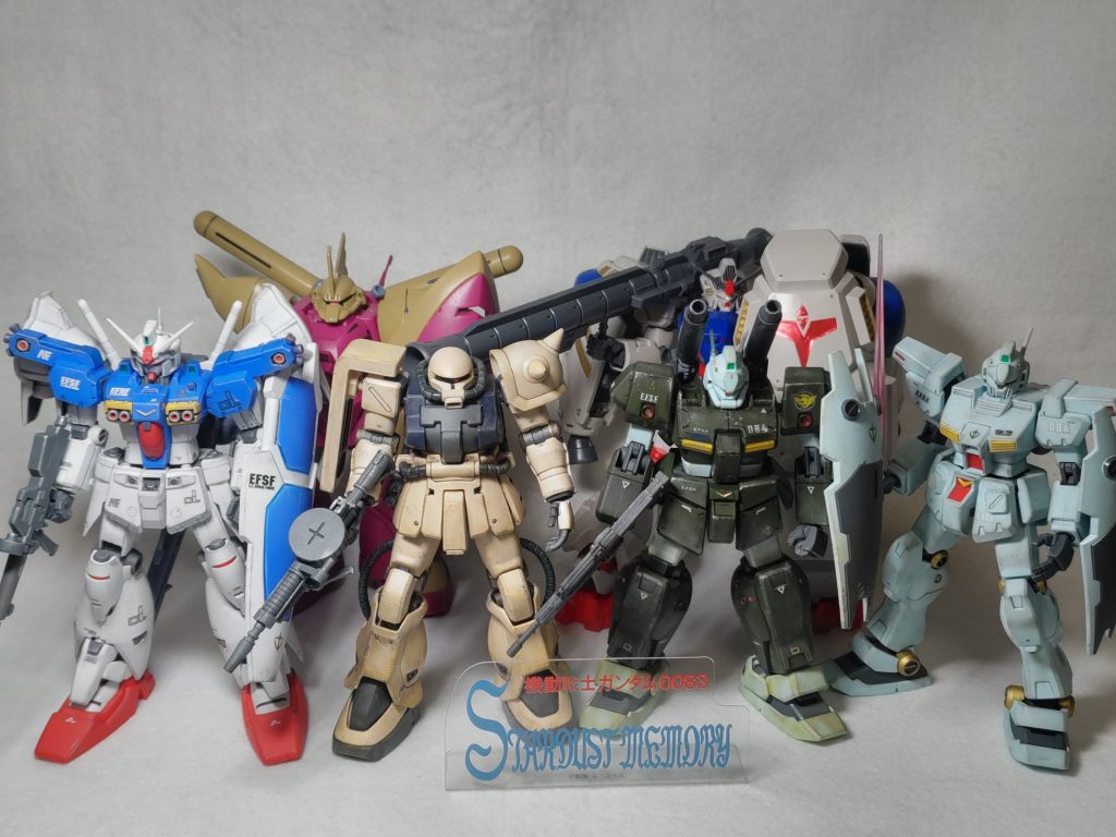 0083キットも随分集まりましたがどれも古めですね(zaku-kao4)