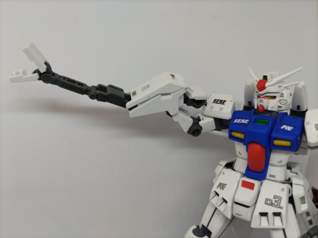 HGでこのフォールディングアームを完全再現してるのすごいですね(zaku-kao2)ステイメンだけだと使い道はないですが。