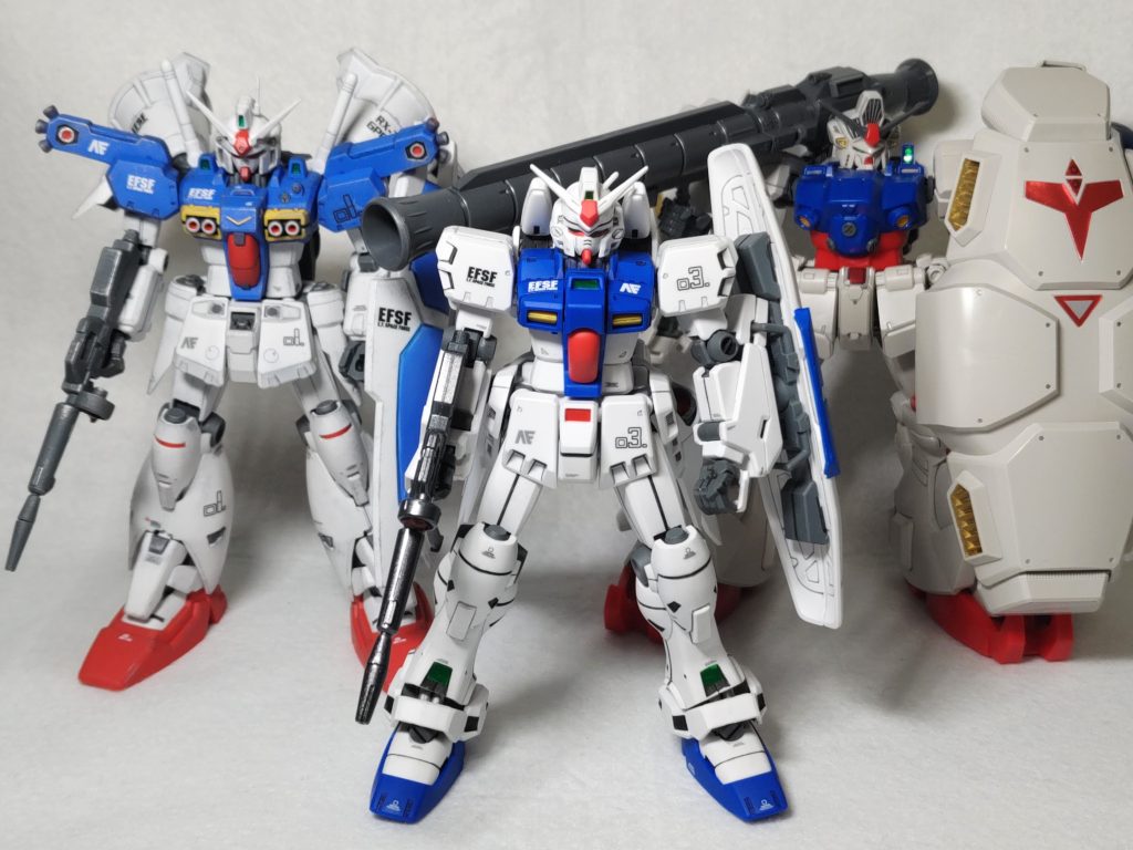 ついに1.2.3号機が揃いました!3号機は少し小柄です。