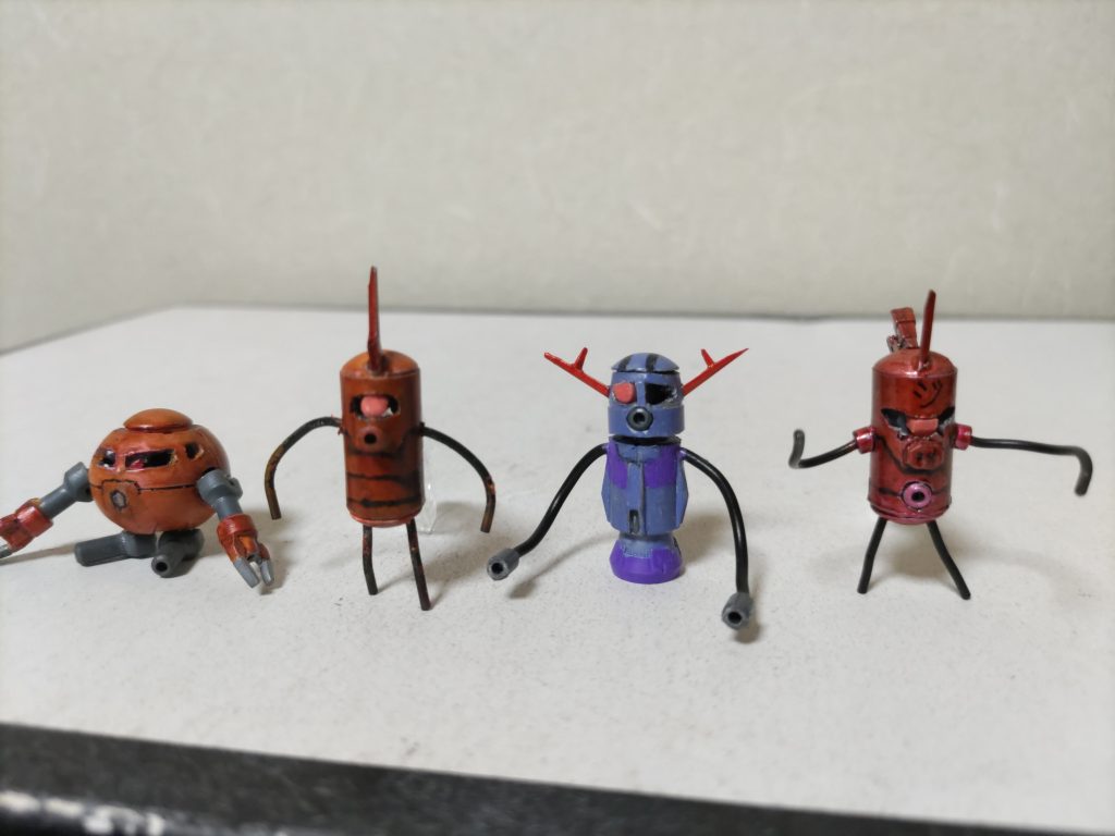 シャアの機体で並べて