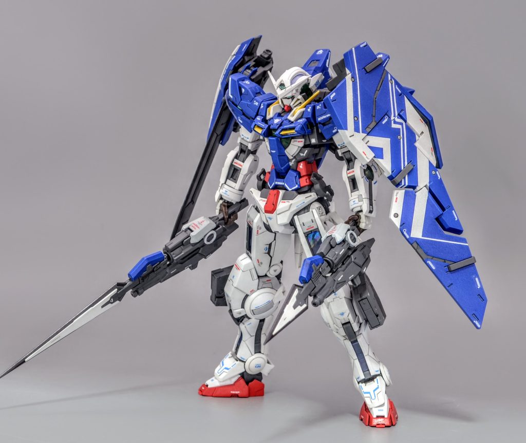 ガンモードとソードモードの切り替えができますが内装機器の小型化ができていないので正式なGNソードⅡに比べてやや大型です