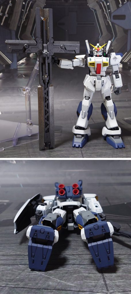 十字架のサイズ比較と、下からのアングル。