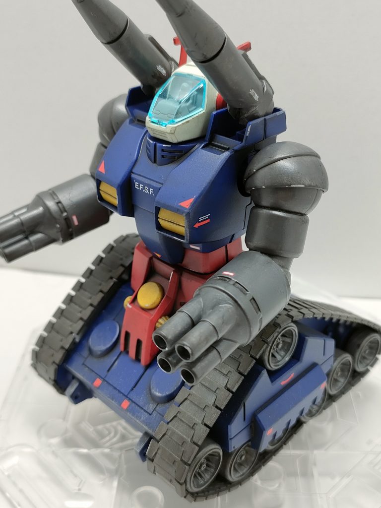 HG ガンタンク　部分筆塗り　ウェザリング