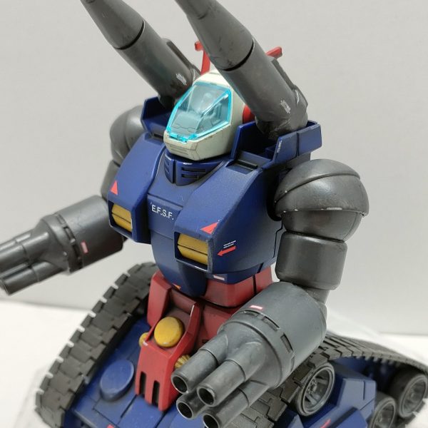 HG ガンタンク　部分筆塗り　ウェザリング