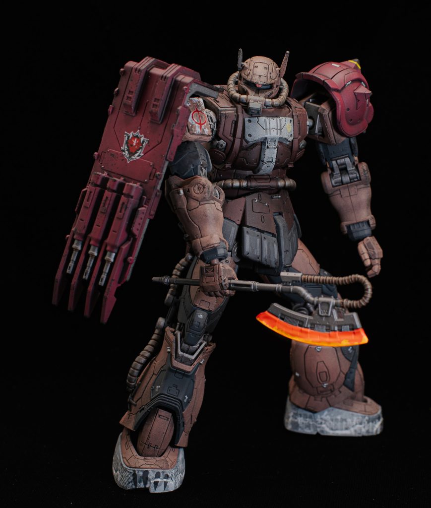 ヒートホークは筆塗りで蛍光カラーをツートンで！