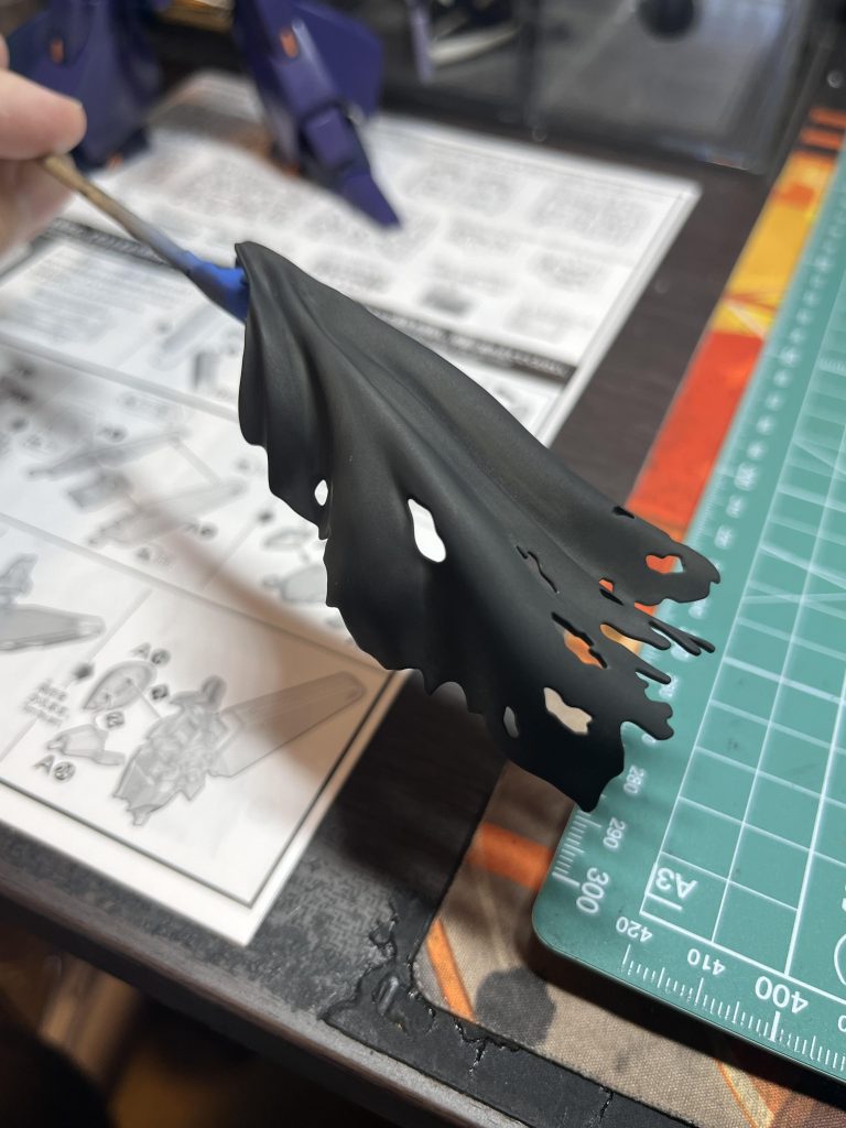 ABCマントのウェザリングは個人的に100点満点の出来栄え(´∀`)ウェザリングカラーを初めて使いましたがなかなか使いやすいですね。あとはウェザリングマスターのススで全体的に汚しました。