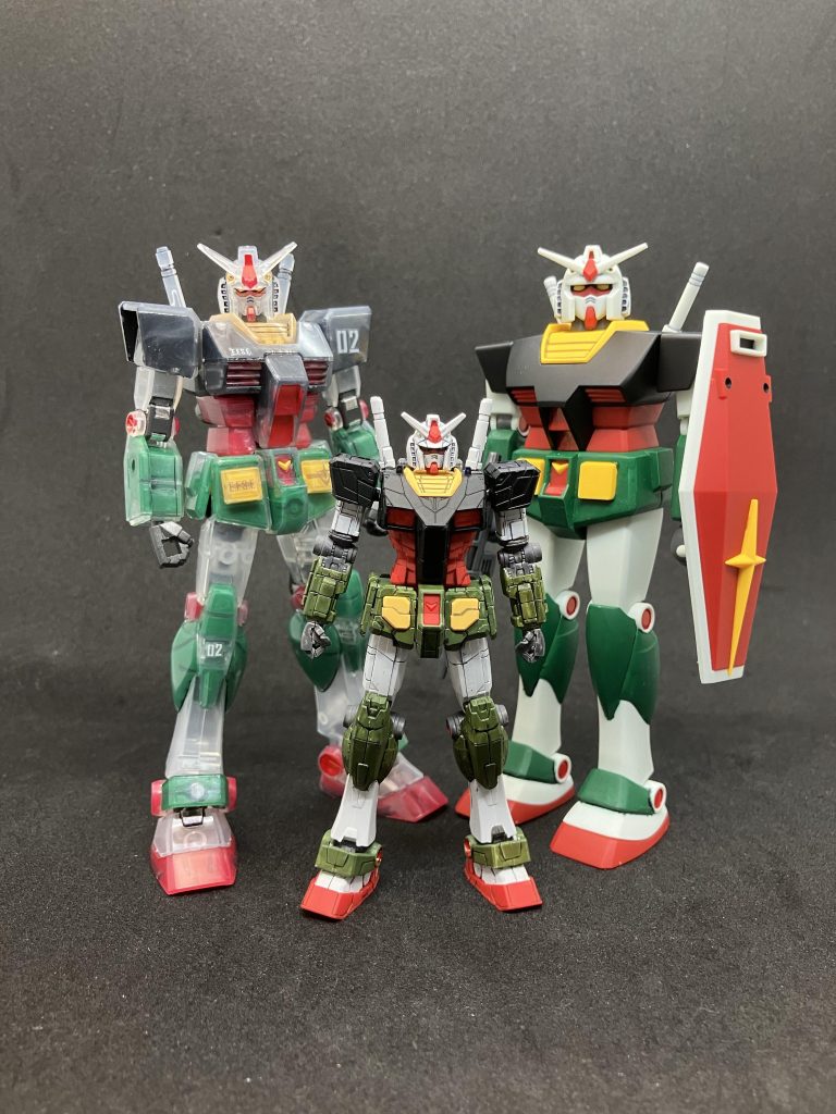 我が家のリアルタイプカラー軍団もエントリーグレード、1/200ガンダムF00に続き3体目になりました。たぶんカラバリの中ではリアルタイプカラーが一番好きなのかもしれません。