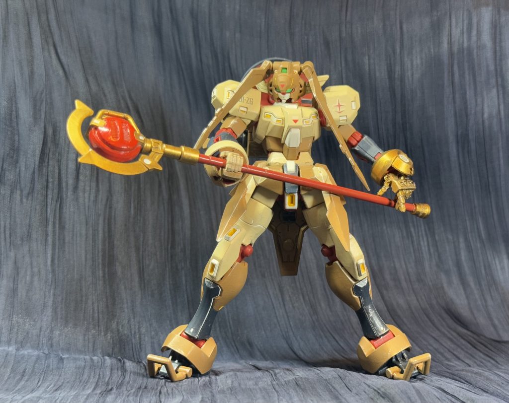 最近人気の旅エルフでツインテール。杖なんかはそれっぽく有りもので組み合わせました。