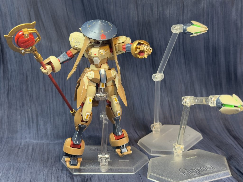 旅人っぽく笠を装備。なんか和風になってしまいました。