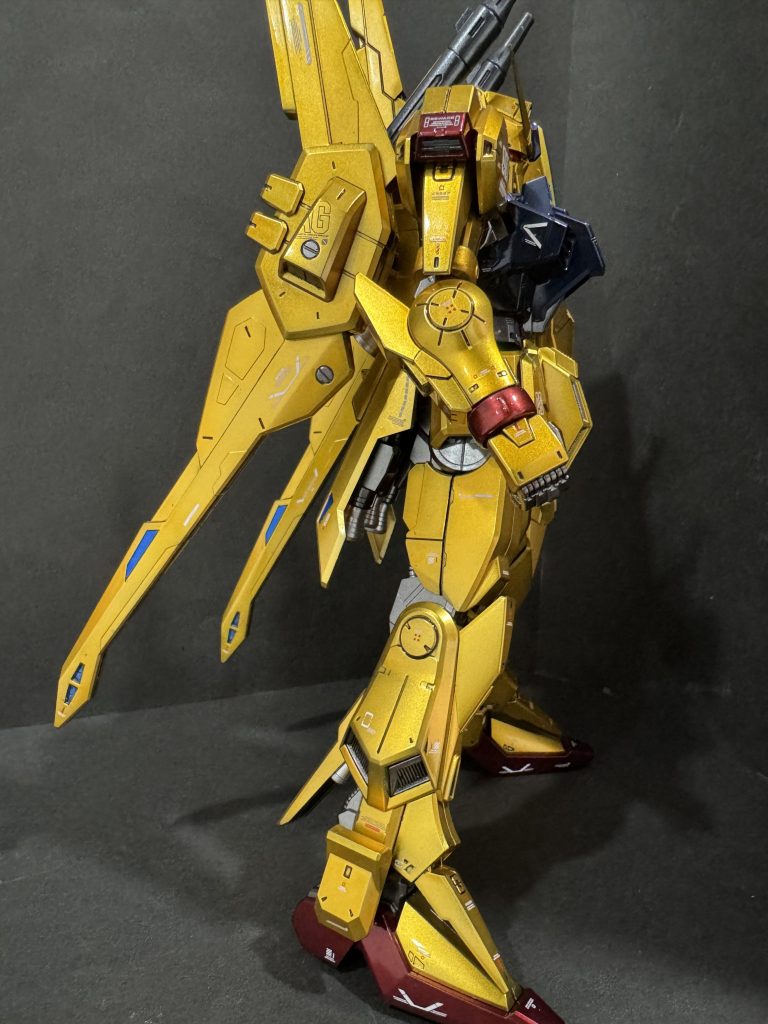 MG ZZガンダムver.kaの余りデカール、RBコーションデカール、ZZやバウのが入ってるガンダムデカールからペタペタ。