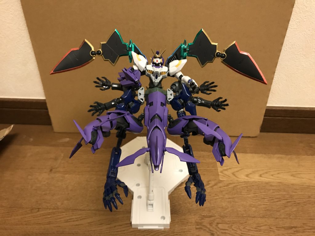 機体名:ベリアルズガンダムエクスティンクション全高:19.7m重量:85.7t闇のDG細胞によって顕現した異形の大型MS。略称は、ベリアルズX。名称の「ベリアル」の由来は、旧約聖書等に登場する、ヘブライ語で「無価値」「無益」を意味する名前の悪魔のこと。