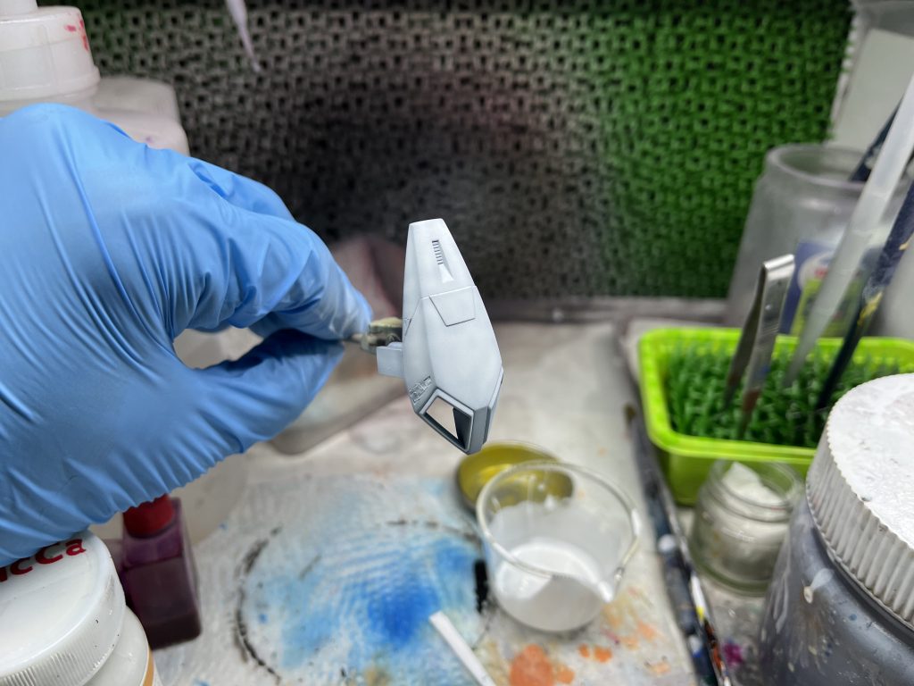 エッジの黒を残してグラデーション塗装をしました