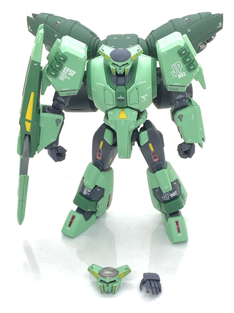 レドーム発行状態のヘッドと左の平手も付いてきます