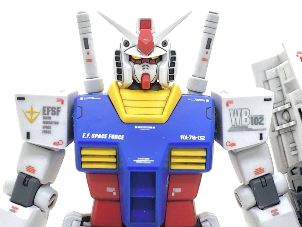 デカールはガンダムデカールのHGUCのユニコーンガンダム用とガンダムデカールDX 01をメインにオリジン用の様々なデカールを使ってカトキ風にしました。