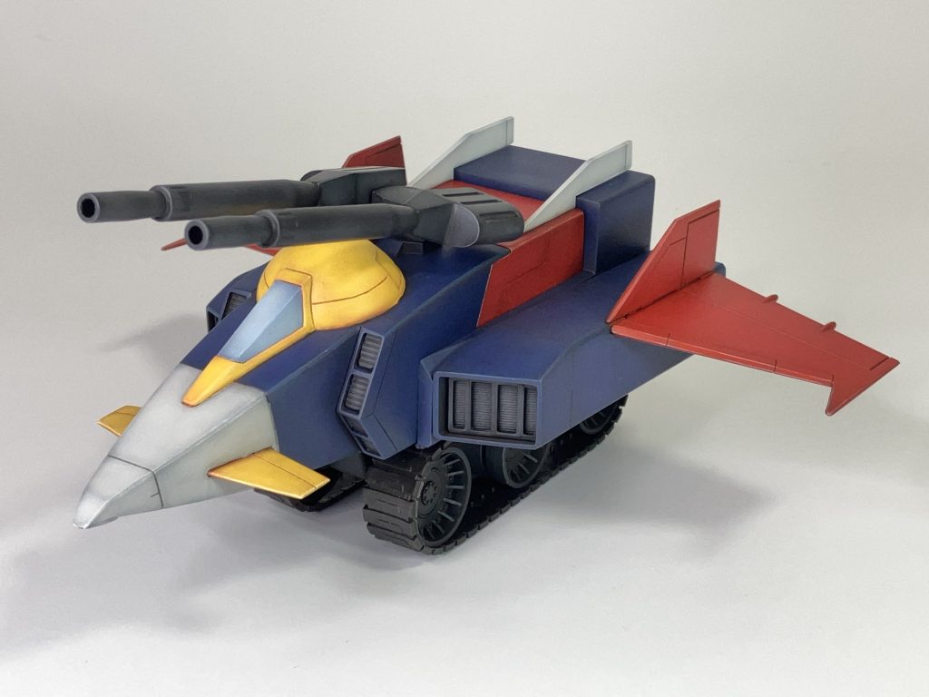 Gファイター砲身もポールジョイントで稼働できる様に改造しています