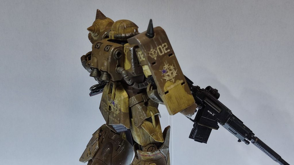 ピンぼけしてますが、シールド部分はうまくできたと思います。