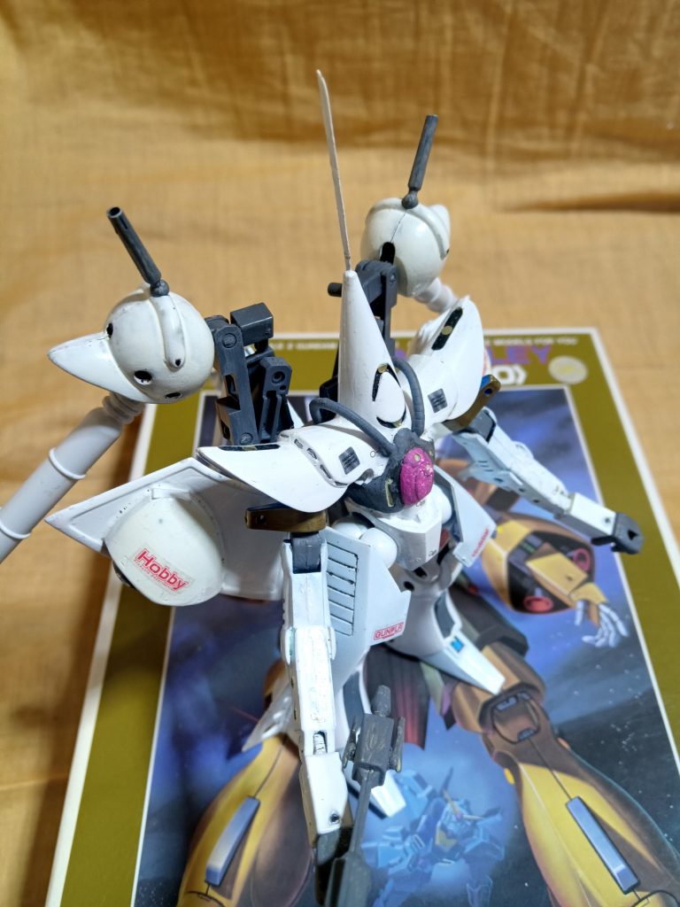 グリプス戦役後、崩壊したゼダンの門宙域に左遷された元ティターンズの人員がハンブラビを改造した機体バイアラン・カスタム同様にガブスレイのパーツが組み込まれており、装備を増やして推進力を上げる宇宙前提の仕様になった