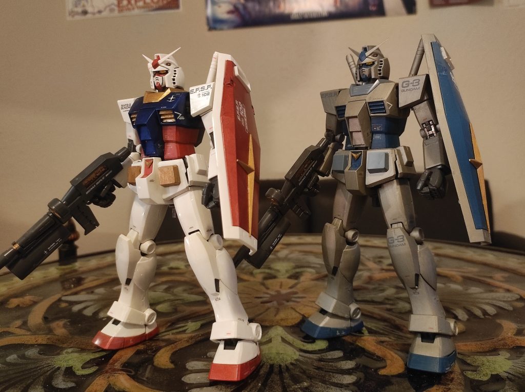 最後には過去作のG3とともに飾りました。デカールはまだ勉強中です。