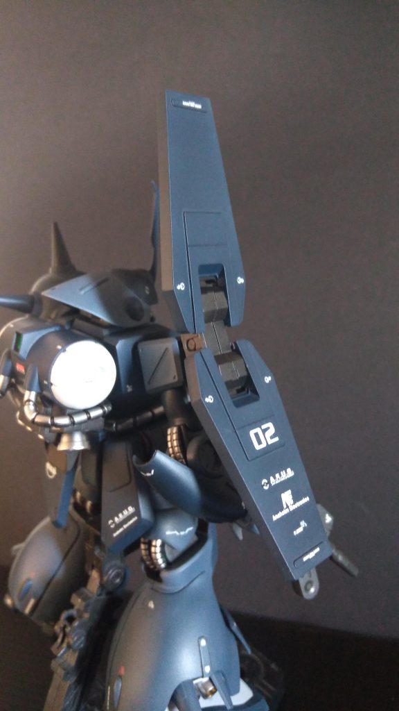 試験機なのでデモンストレーションの意味合いも含めてデカールは多めに貼り付けました。