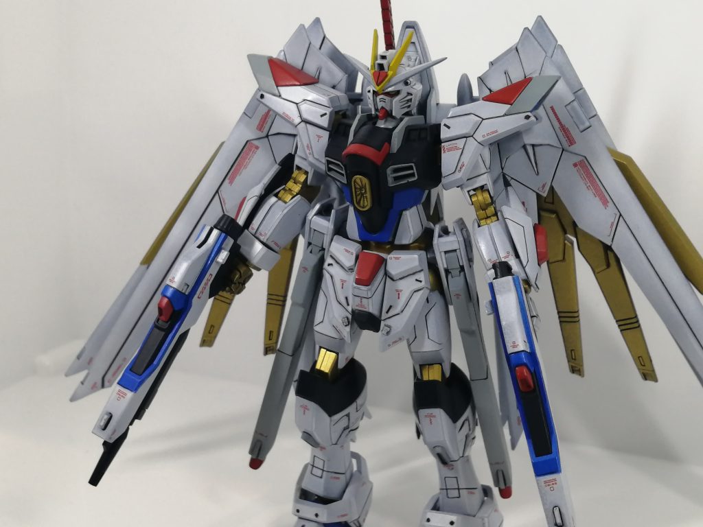 全体。かなりスジボリとプラバンでディティールを増やしましたが、まだまだ経験不足ですね😅なかなか真っ直ぐの線になってくれず、四苦八苦しました