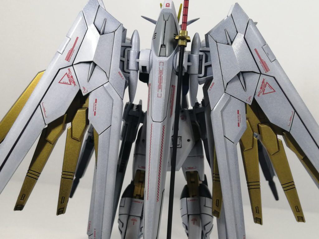 バックショットプラウドディフェンダー部はコーションデカールの追加くらいです。簡単に情報量増やせて重宝しました。（ しかし、RGくらい貼り付けたので大変💪💪）