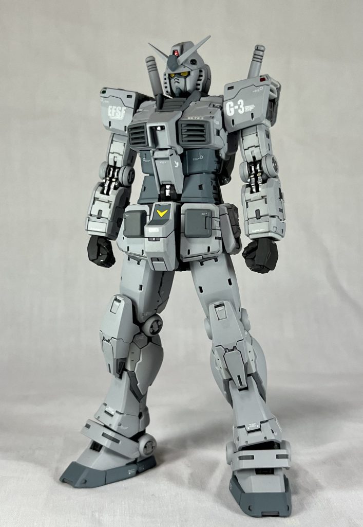 G-3ガンダムには様々なカラーリングがありますが、今回のイメージとしてはver.G30thのG-3ガンダムにカラーを寄せています。