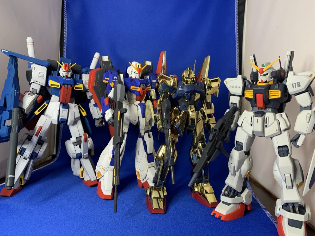 ついに1/100でガンダムチーム、揃う！ありがとうございました。