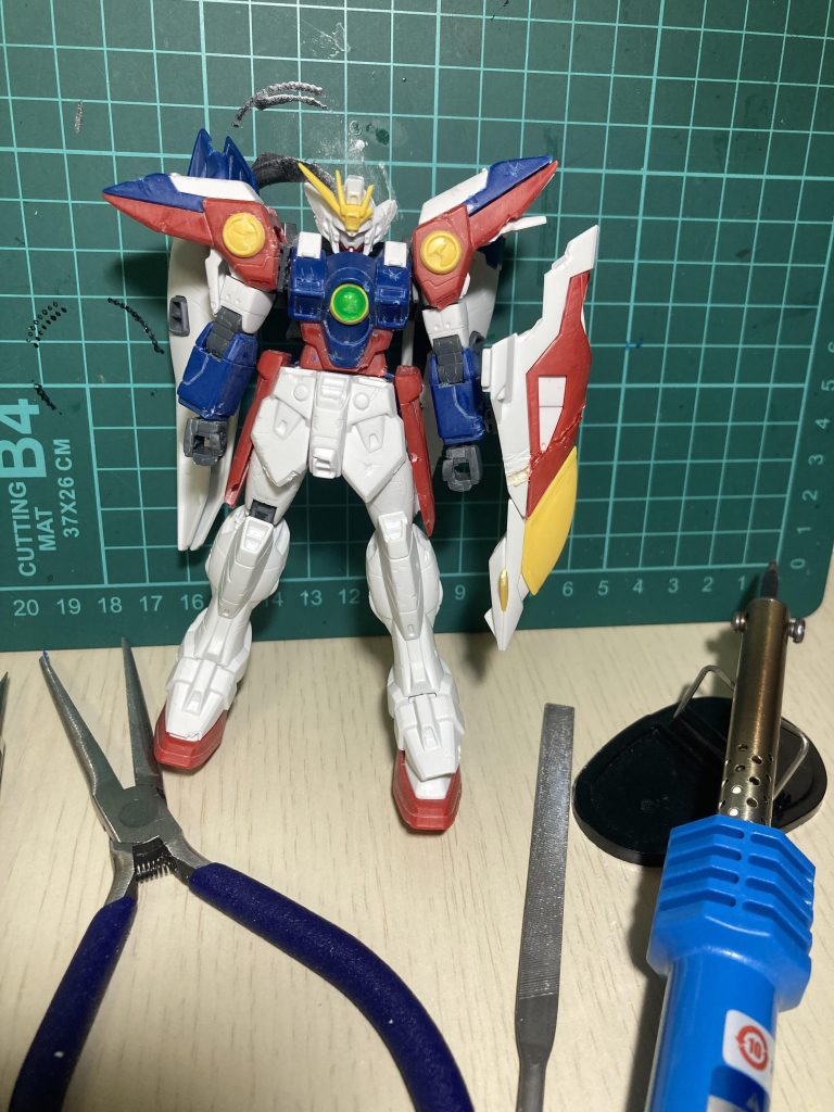 ダメージ加工ラジオペンチがいい雰囲気出してくれました