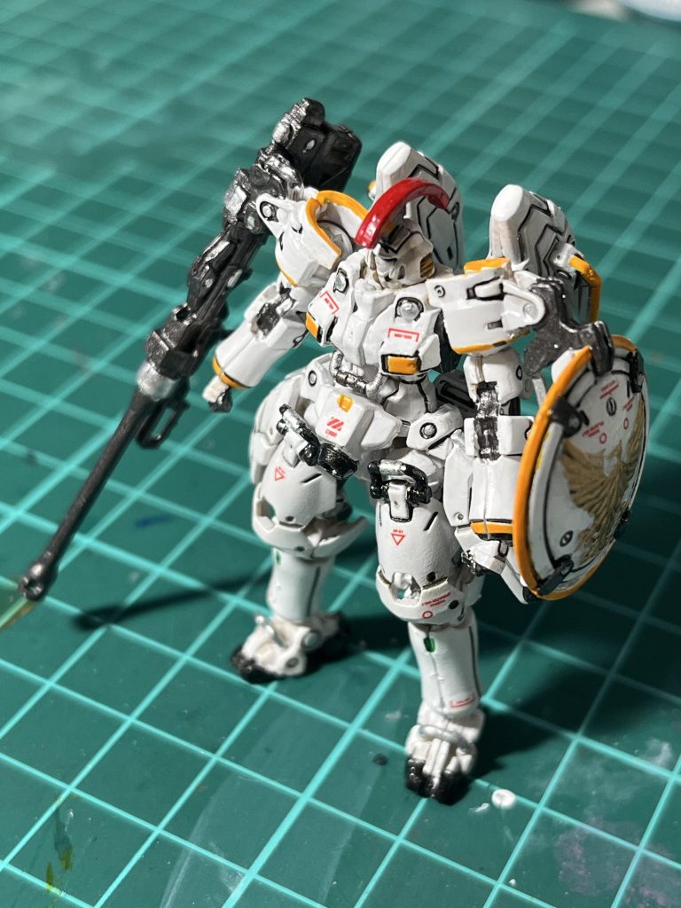 全て筆塗りです。筆はウィングガンダム01と同じく神筆Sを使用してます