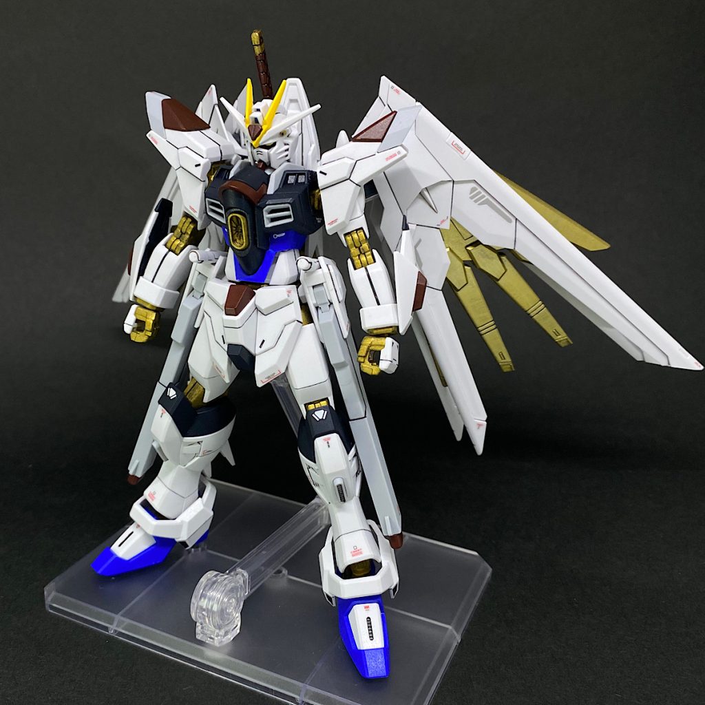 【上映1周年!】マイティーストライクフリーダムガンダム【筆塗り部分塗装】–2枚目/制作者:アガト